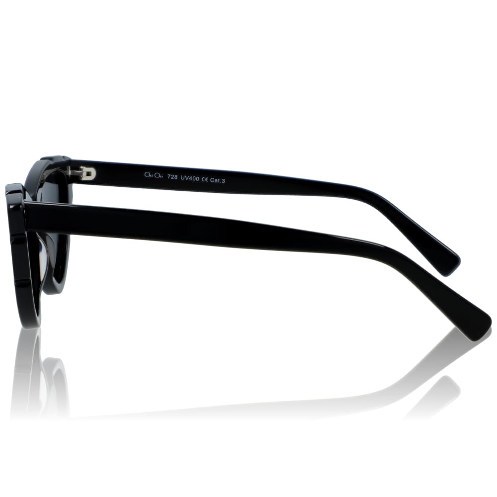 DELUXE damskie okulary przeciwsłoneczne z polaryzacją małe czarne kocie oko