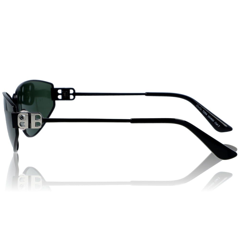 DELUXE damskie okulary przeciwsłoneczne z polaryzacją sportowa elegancja czarne z zieloną soczewką