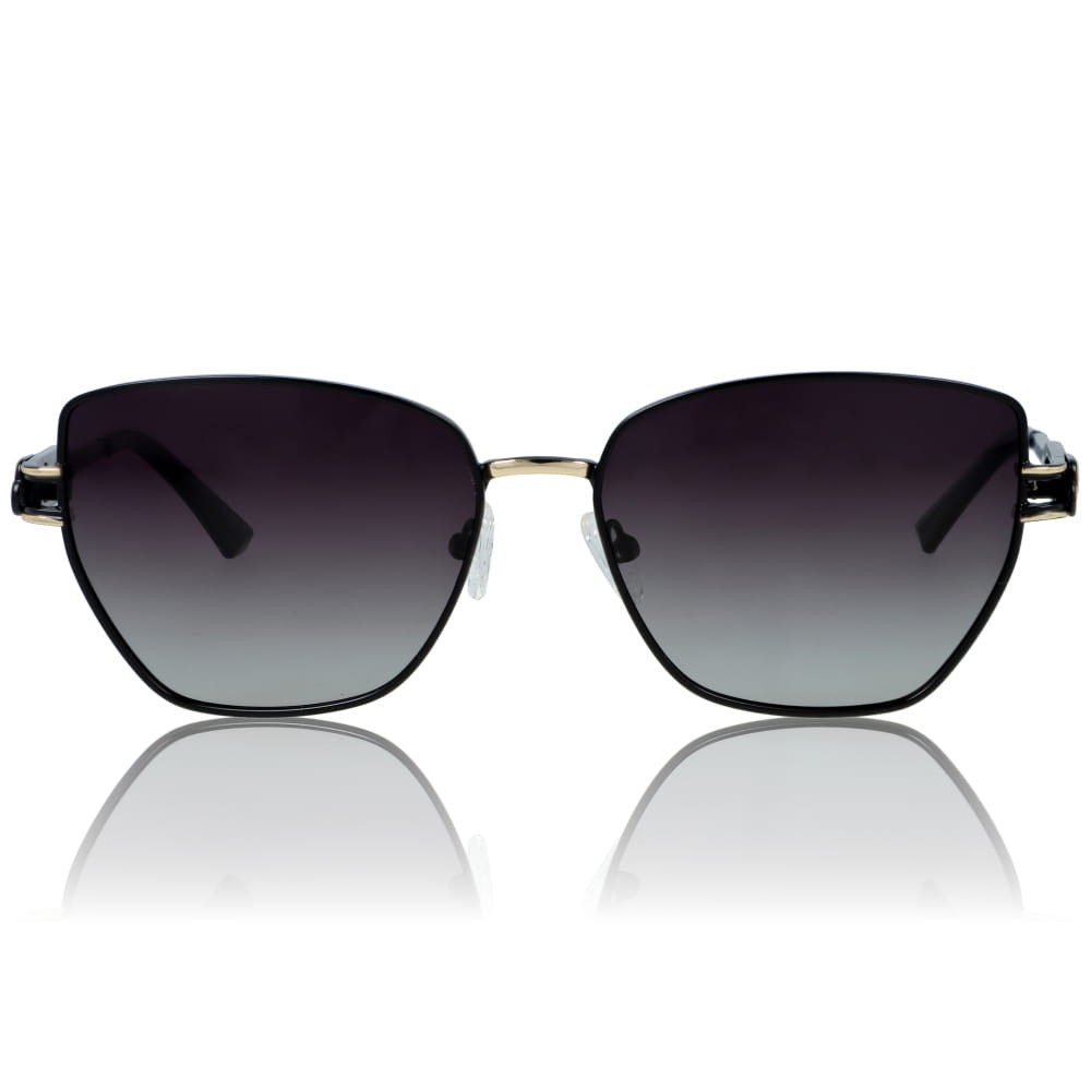 DELUXE damskie okulary przeciwsłoneczne z polaryzacją glamour metalowe