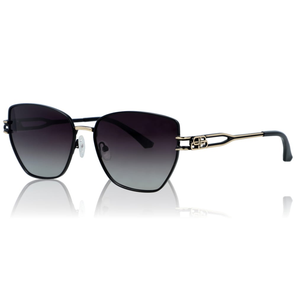 DELUXE damskie okulary przeciwsłoneczne z polaryzacją glamour metalowe