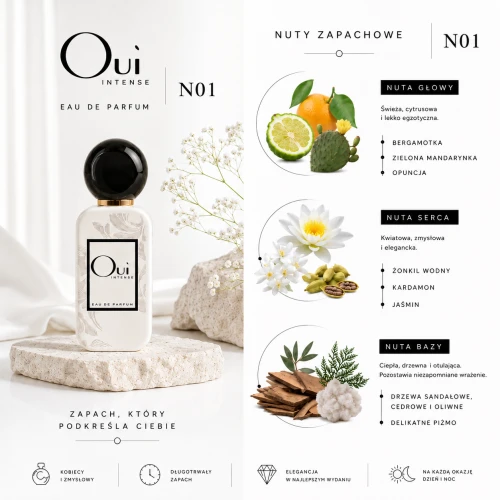 Oui Intense N01 woda perfumowana 50ML inspirowane zapachem Versace Versense