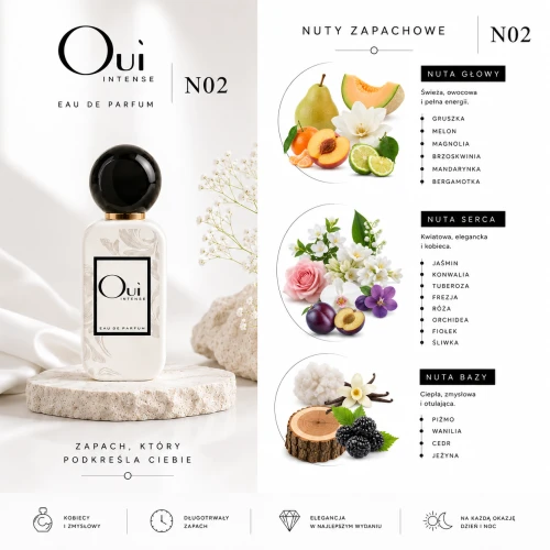 Oui Intense N02 woda perfumowana 50ML inspirowane zapachem Dior J'adore