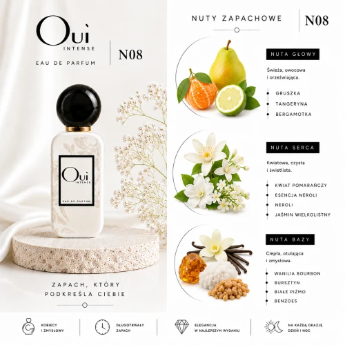 Oui Intense N08 woda perfumowana 50ML inspirowane zapachem Prada Paradoxe