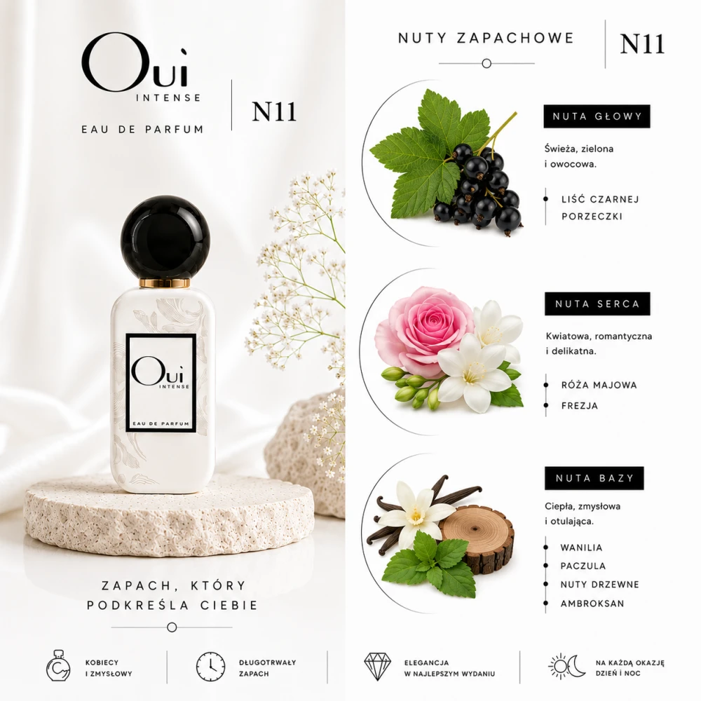 Oui Intense N11 woda perfumowana 50ML inspirowane zapachem Giorgio Armani Si
